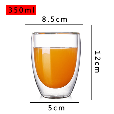 Title 2, Household Double Layer Transparent Glass Water Cup