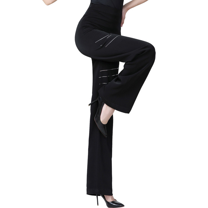 High Waist National Standard Dance Practice Clothes Dance Clothes Wide Legs