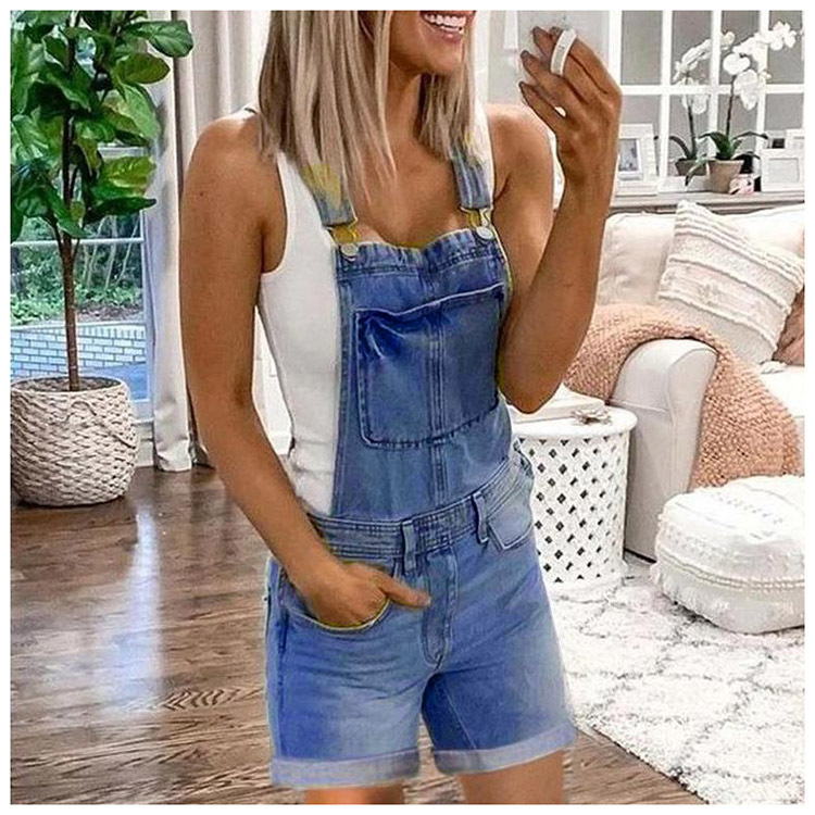 Women’s Denim Bibs Fashion Washing
