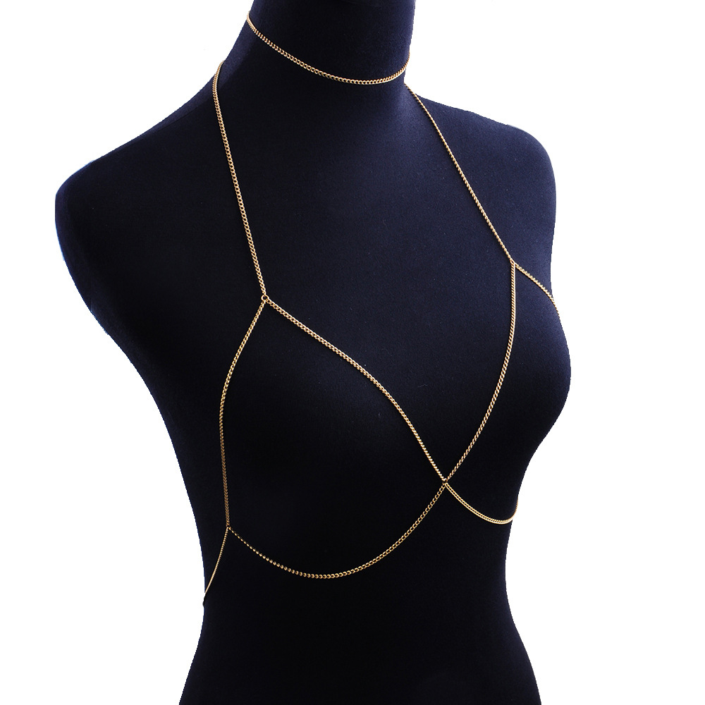 Bikini Chain Handmade Chain Body Chain Chest Chain Two-piece Set