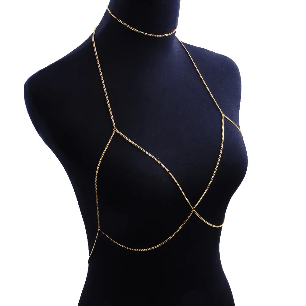 Bikini Chain Handmade Chain Body Chain Chest Chain Two-piece Set
