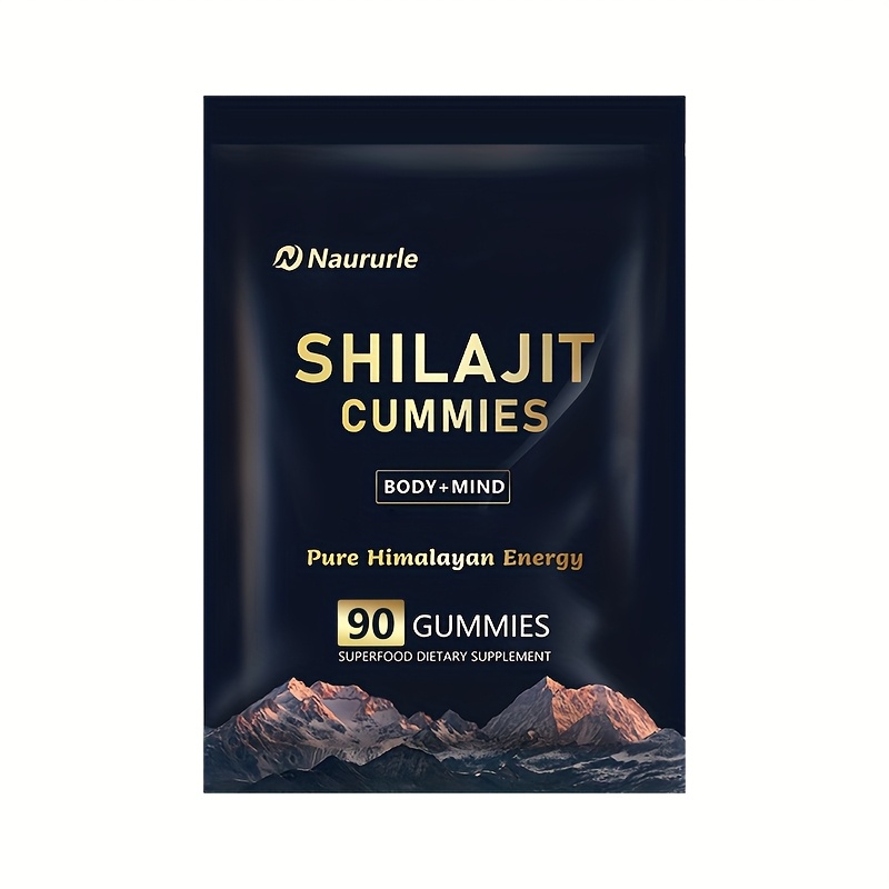 Shilajit Gummies Pure Himalayan Energy Superfood Supplement 90 Count Body & Mind