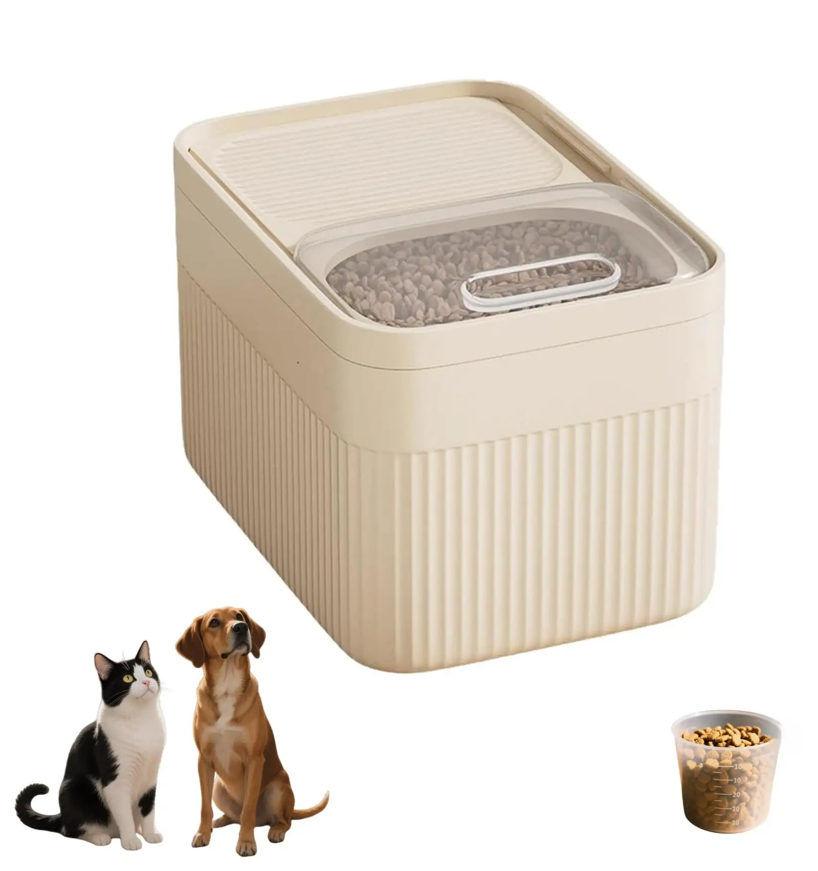 High-Capacity Pet Food Container Airtight