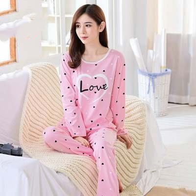 Title 5, Long sleeve pajamas for women in autumn and win...