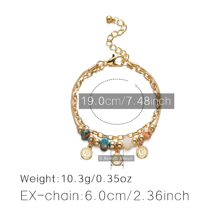 Bracelet Indian Head Tag Alloy Bracelet