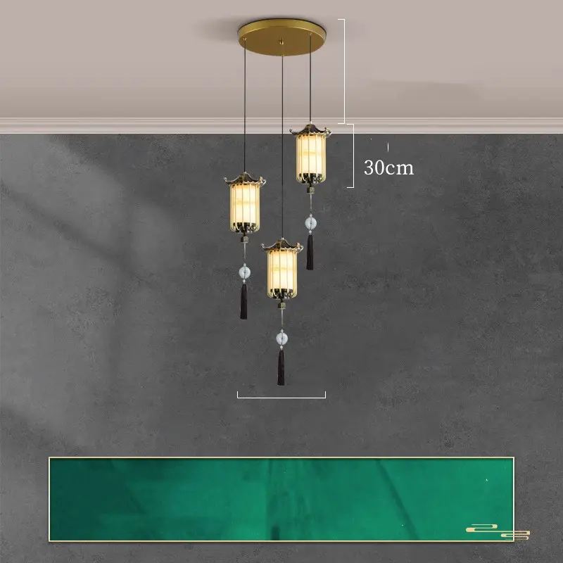 New Chinese Zen Bedroom Bedside Lamp Hanging