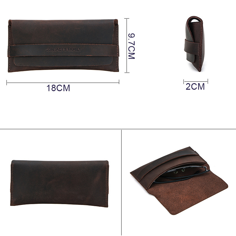 Étui à lunettes en cuir — Protection élégante pour voyage 3