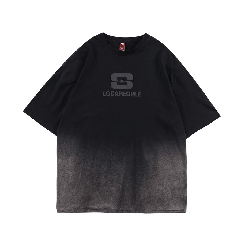 Male Ins Niche Trendy Brand Hip-hop Loose Couple Half Sleeve