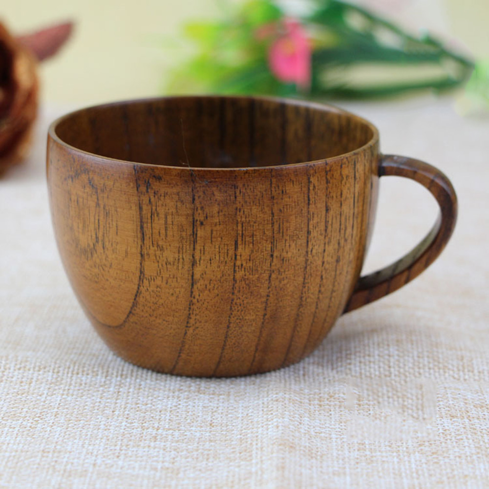 Title 1, Handmade Solid Wood Wooden Water Cup Coffee Be...