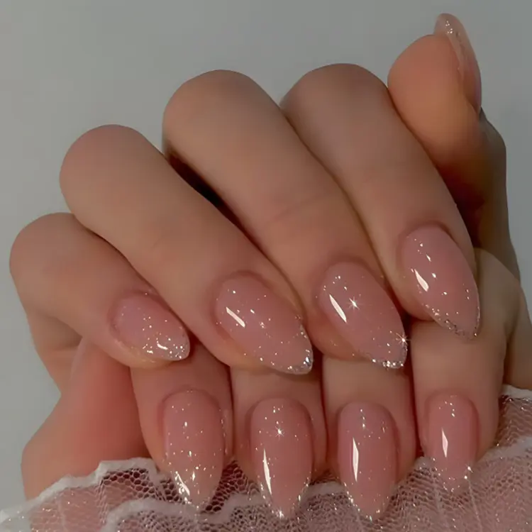 Of Short Almond-shaped Nail Stickers
