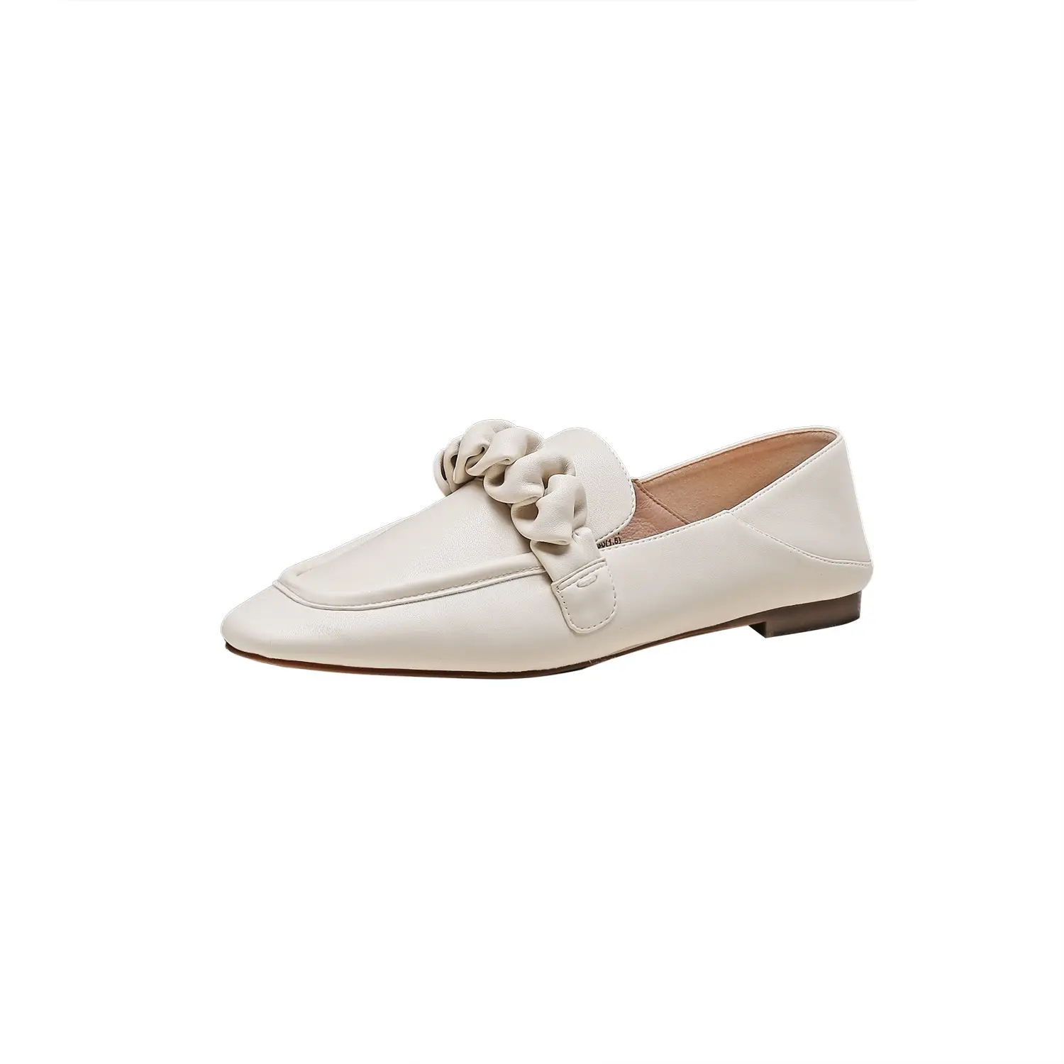 Casual Flat Shoes Comfortable Square Toe Women's Shoes One Pedal Lazy Single Shoes College Style