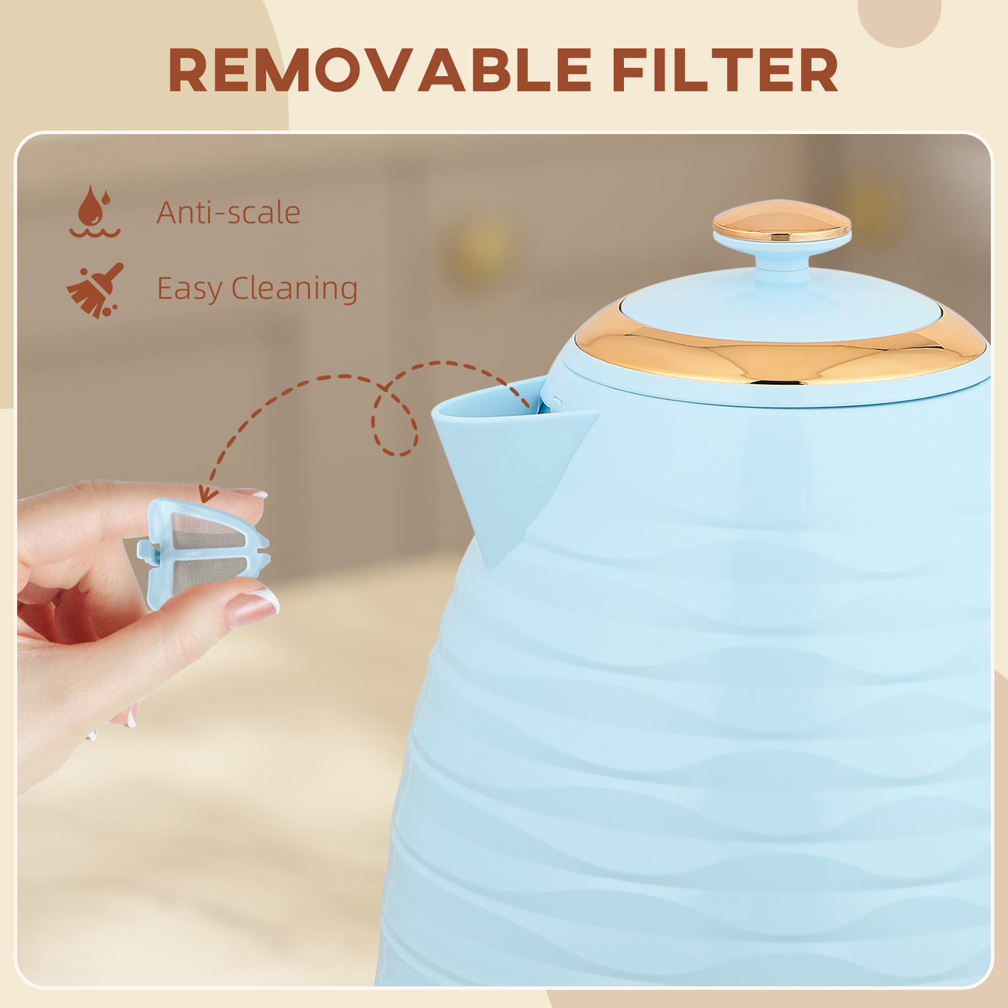 3 KW Fast Boiling Honeycomb Water Bottle