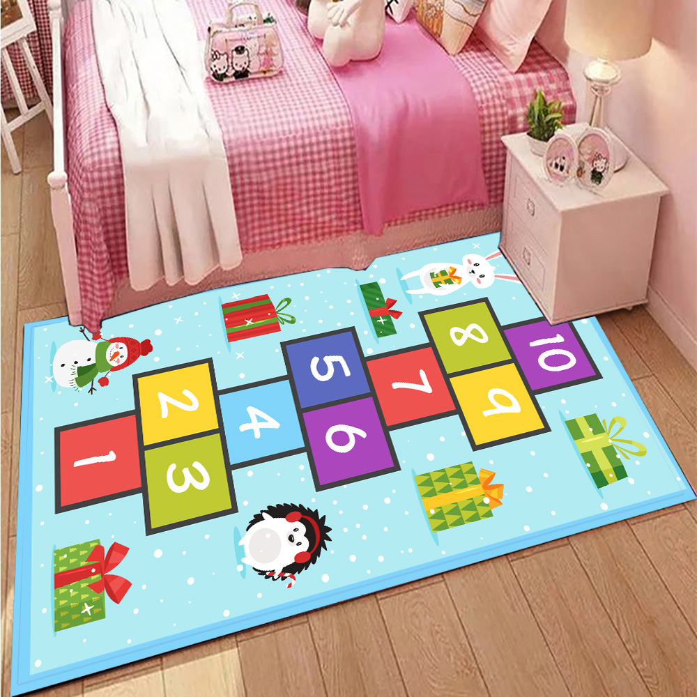d895cb5a 77e9 4bcc 8dff cd7c2f47ebe9 - Cartoon Bedroom Floor Mat Flannel Absorbent Mat