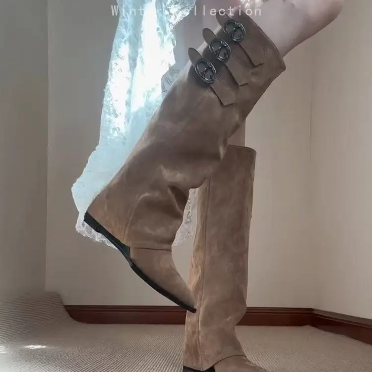 Women's Designer Inner Heel Tall Shaft Boots