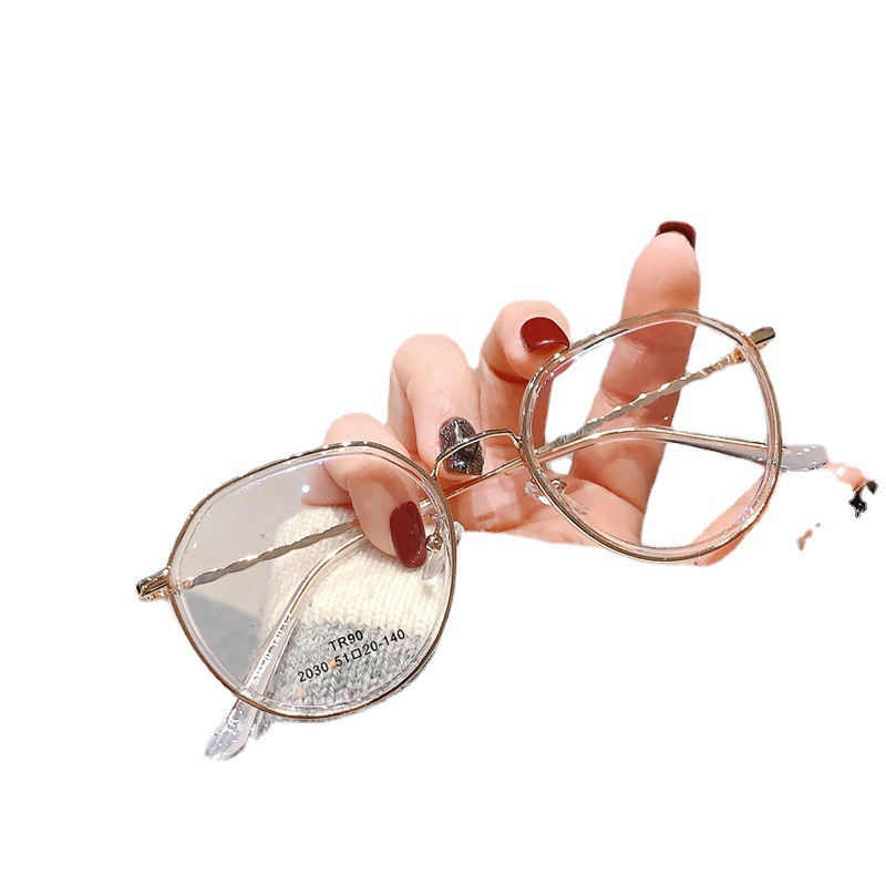 The New Polygonal Anti-blue Light Glasses Frame Korean Version - Image 3