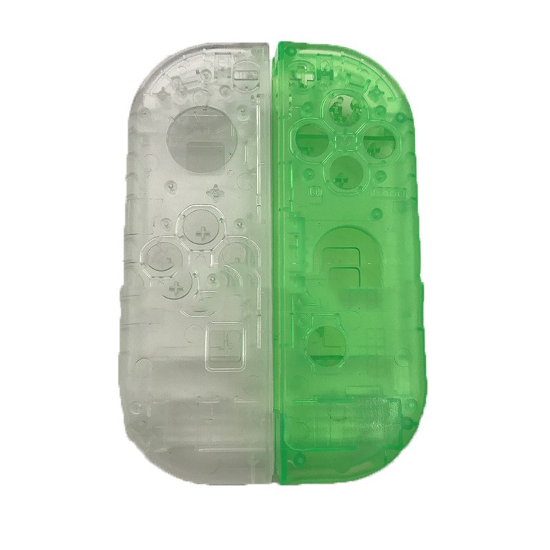 Left transparent right green