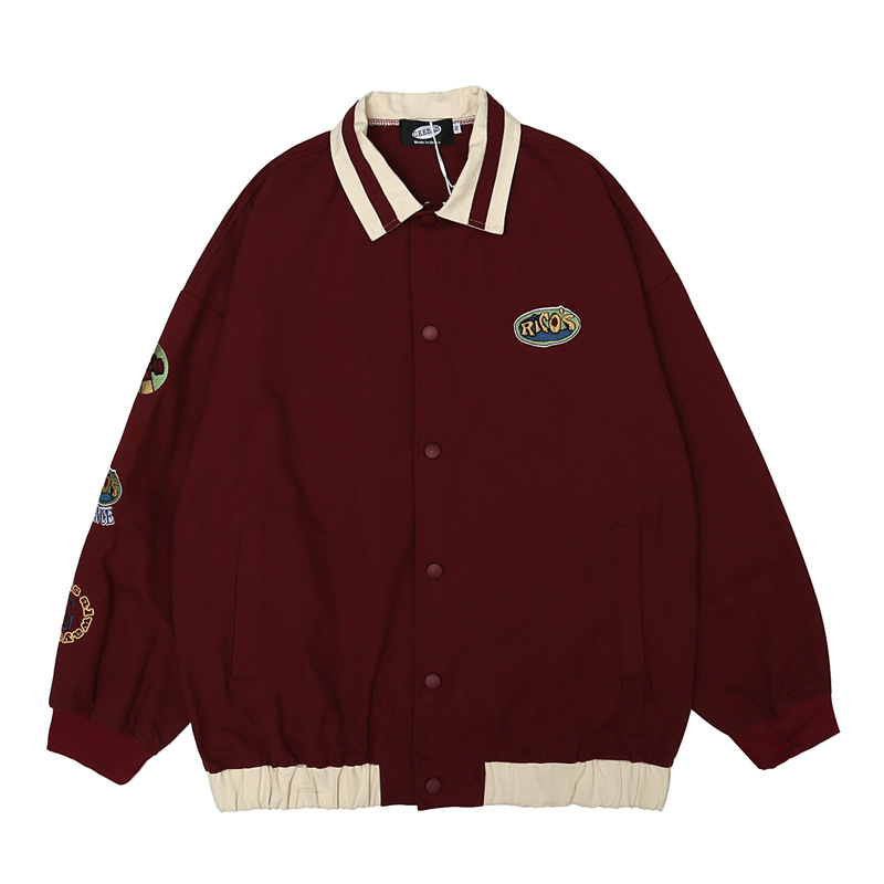 Spring, Autumn And Winter Baseball Uniforms Wine - Shop at LoveMi