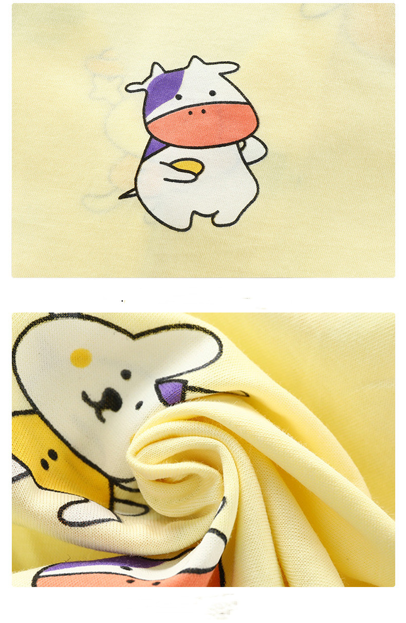 Korean Style Children's Cotton Lapel Home Clothes