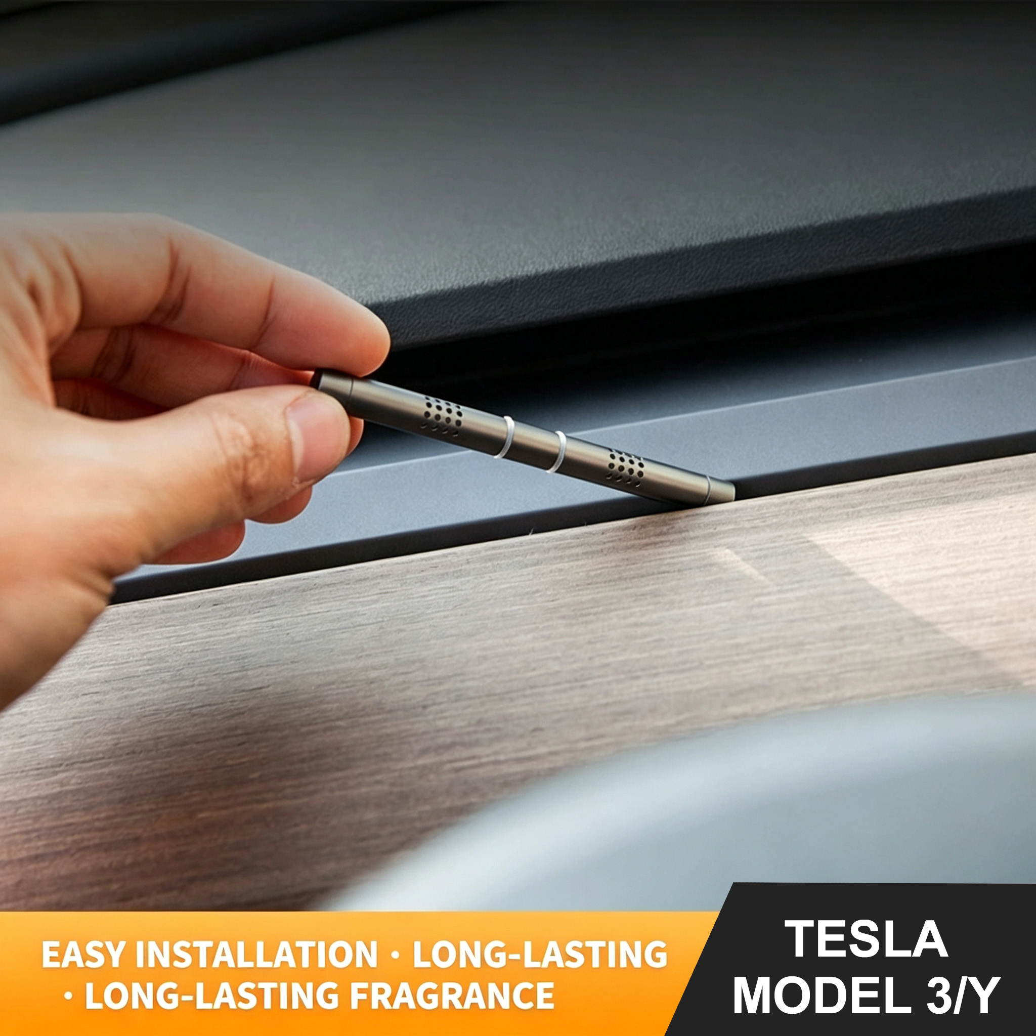 Hidden Car Air Freshener Stick Hidden Aromatherapy Ornament Interior Accessory For Tesla Model 3 Model Y