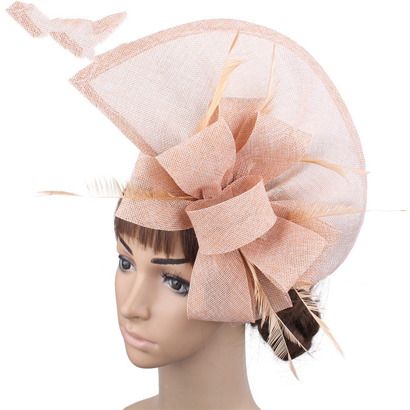 Exaggerated European And American Wind Cover Mesh Hair Accessories Fashion Bride Wedding Accessories Champagne - Shop at LoveMi