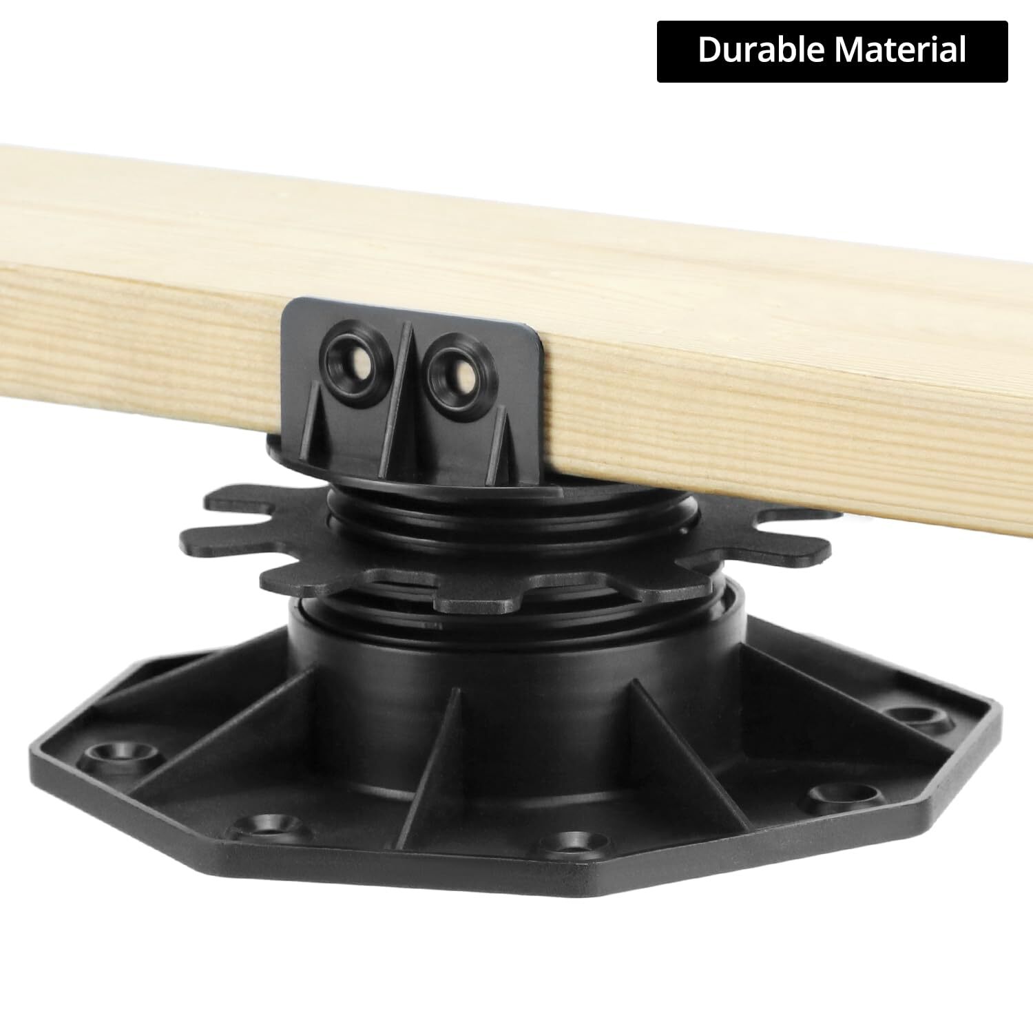 Pack Of 10 Adjustable Decking Pedestal Riser Foot Bearing Support 30mm-60mm