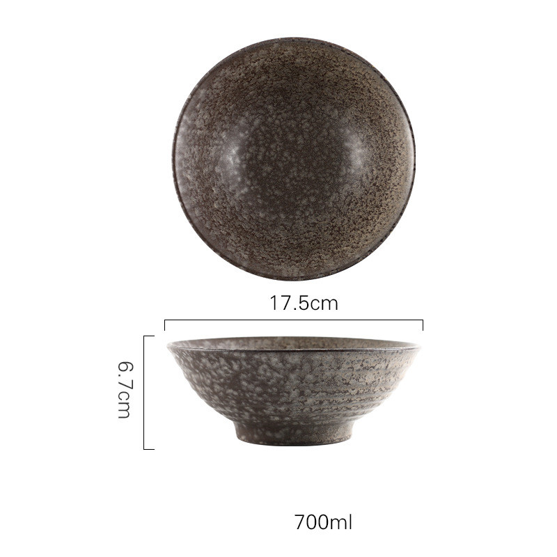 Japanese Vintage Ceramic Ramen Tableware Household Retro Bowl