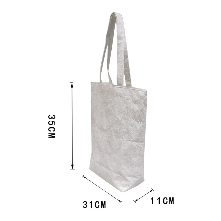 DuPont Paper Tote Eco friendly Shopping Bag White - Shop at LoveMi