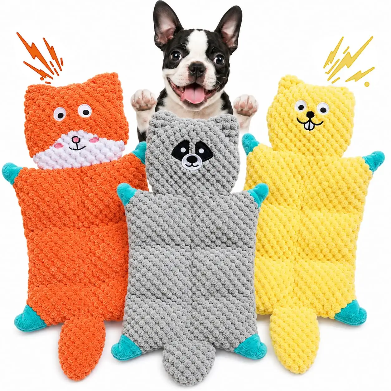 No Stuffing Squeaky Dog Toys