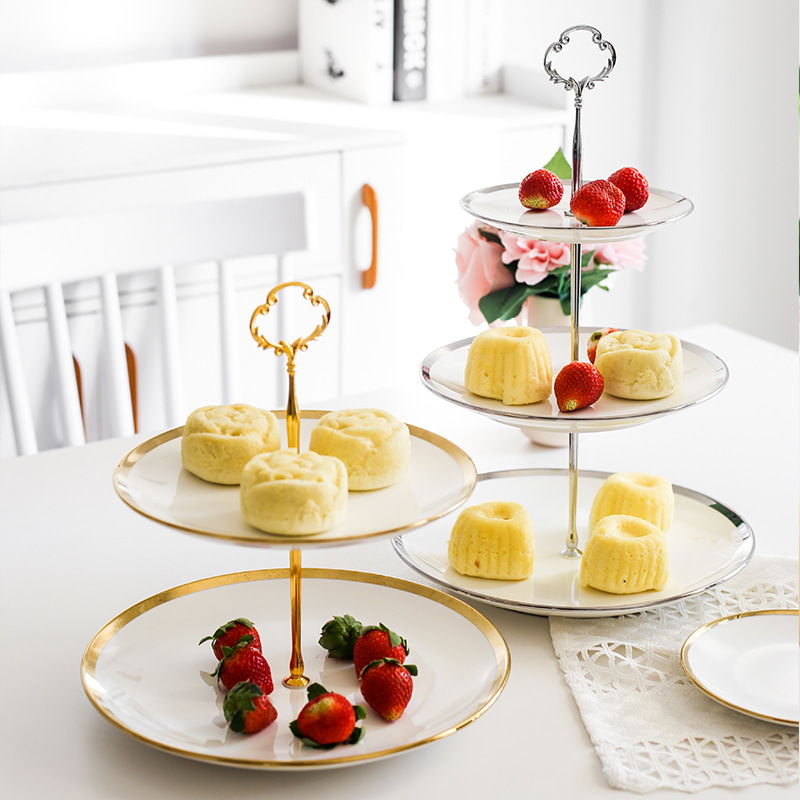 Double-layered Golden-edge Tray