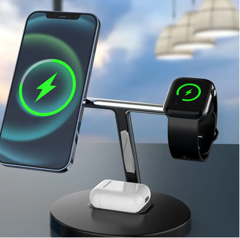 Three in One Magnetic Wireless Charger