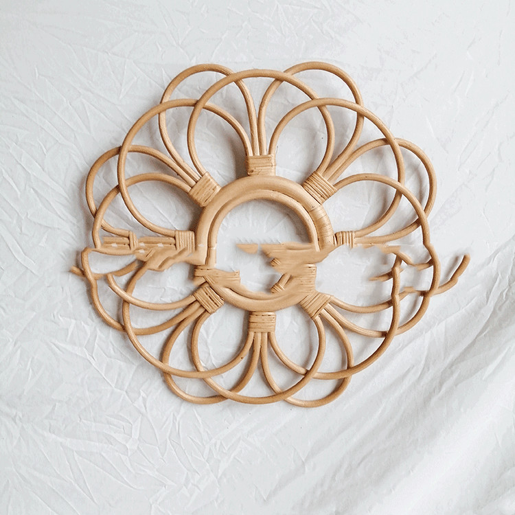 Rattan Hanging Wall Mirror, picture 5 of 5