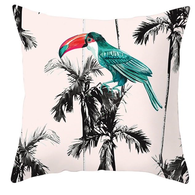 Title 11, Housse de coussin perroquet oiseau plantes trop...