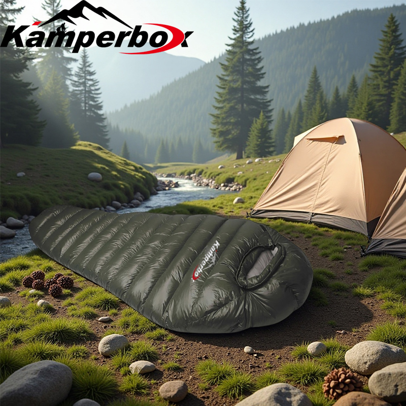 Kamperbox Cold Temperature Winter Sleeping Bag Down Sleeping Bag Winter Camping Sleeping Bag