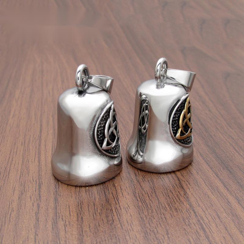 Stainless Steel Accessories Celtic Knot Bell Pendant (Steel