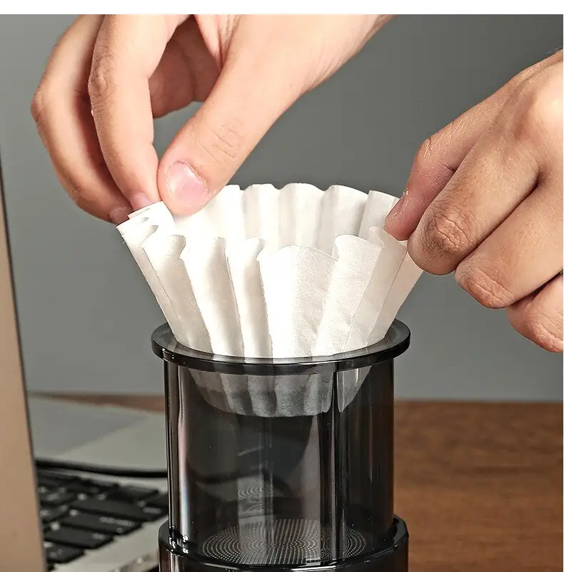 Mini Pour Over Coffee Maker 3 In 1 Design Premium Filtration Nesting Dolls Design Light Weight Dripping Cafe Cup
