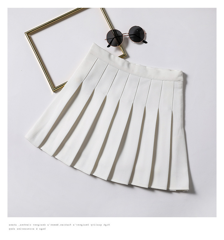 Winter New Temperament Loose High Waist French A Line Pleated Skirt