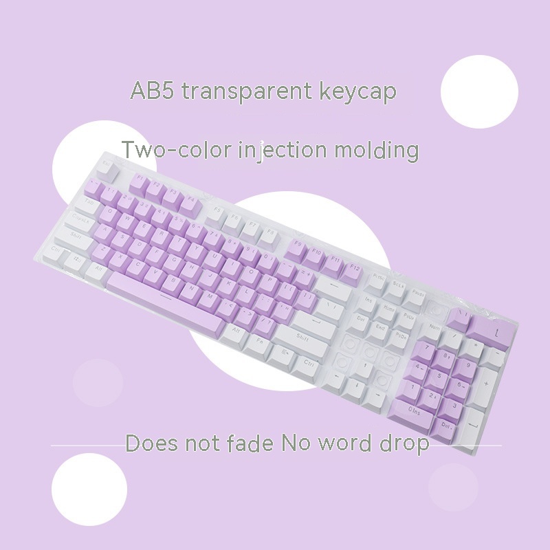 Title 1, ABS Transparent Keycap Two-color 980K Closed Mouth