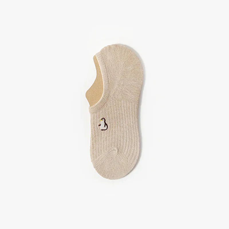 Female Cotton Summer Cute Japanese Tide Low-top Short Socks - Pbe4-One Size-5Pairs