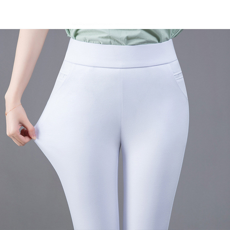 Title 5, Damen High Waist Leggings in dünner, einfarbige...