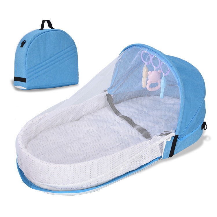 Portable Crib Nest Folding Movable Newborn Cushion Bed Anti-pressure Protection — foto 7