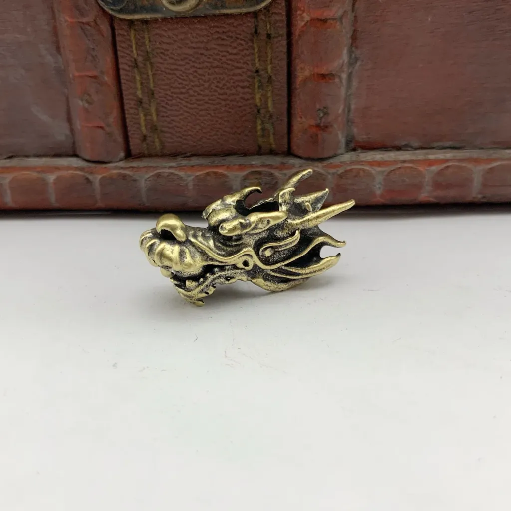 Original Faucet With Beads Pure Copper Diy Small Pendant Daily Gold Accessories Fortune Keychain Pendant - Brass
