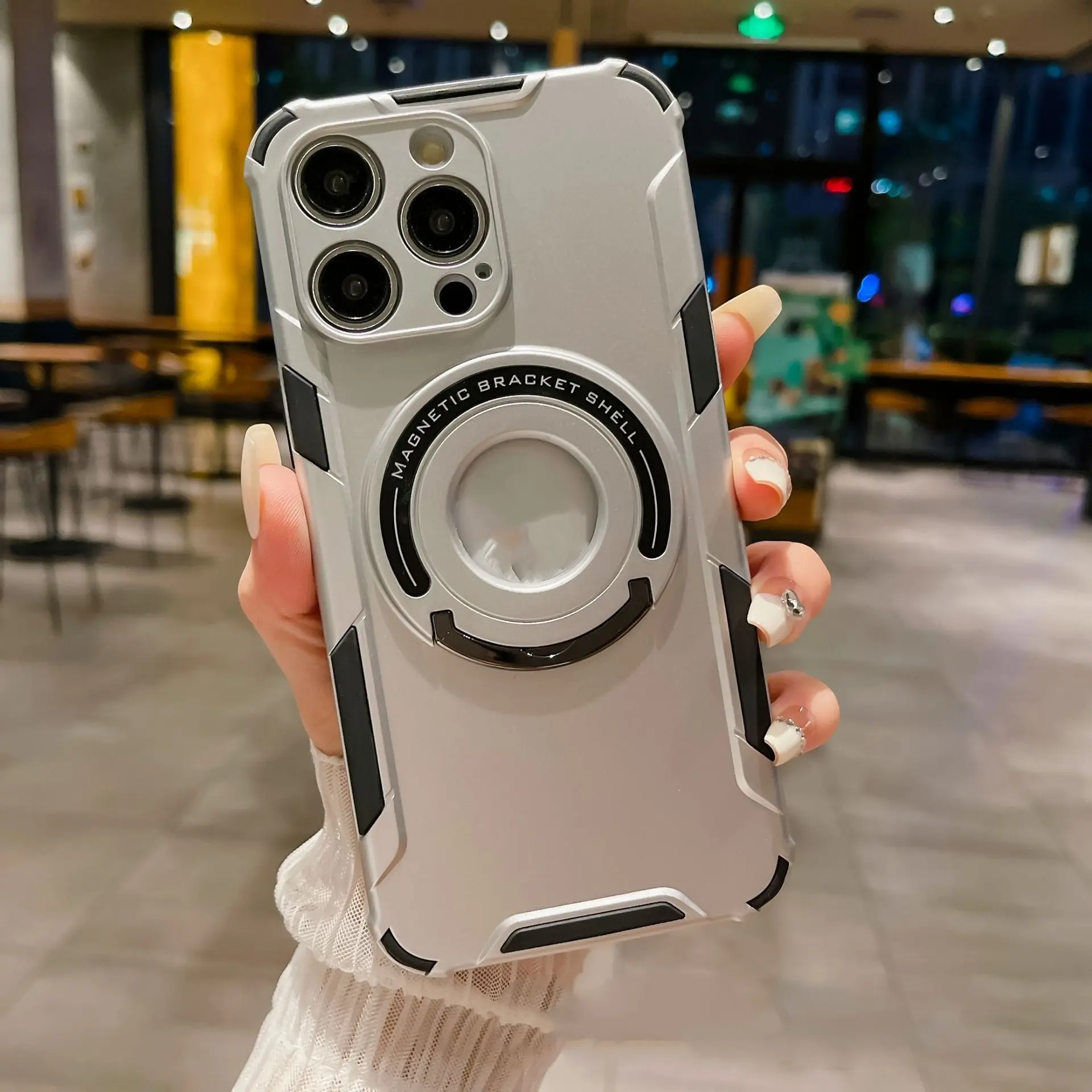 Magnetic Suction Integrated Support Mobile Phone