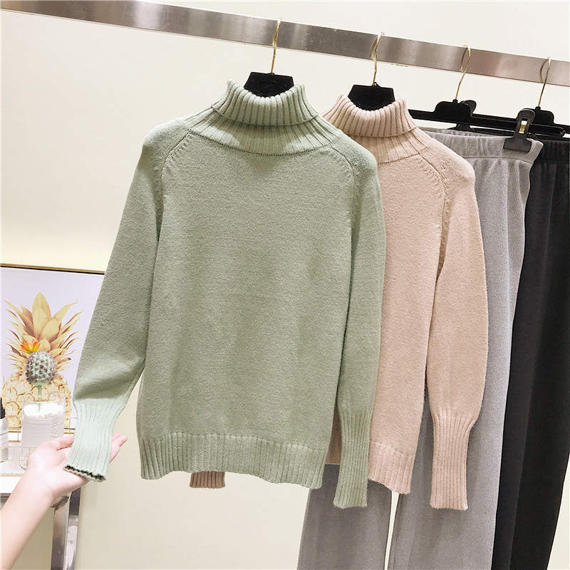 Title 5, Slim-fit Knit Sweater Women Loose Long-sleeved ...