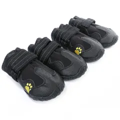 Pet Dog Foot Cover Waterproof Dog Boots - Black - View 1
