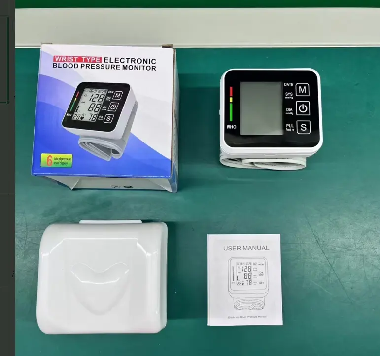 Black Smart Wrist Blood Pressure Monitor