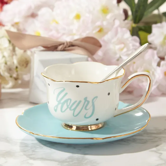 New Gift Box Phnom Penh Coffee Cup Saucer Set Blue - Shop at LoveMi