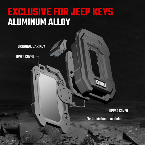 Aluminum Key Case Key Fob For Wrangler JL2018 Gladiator JT 2020
