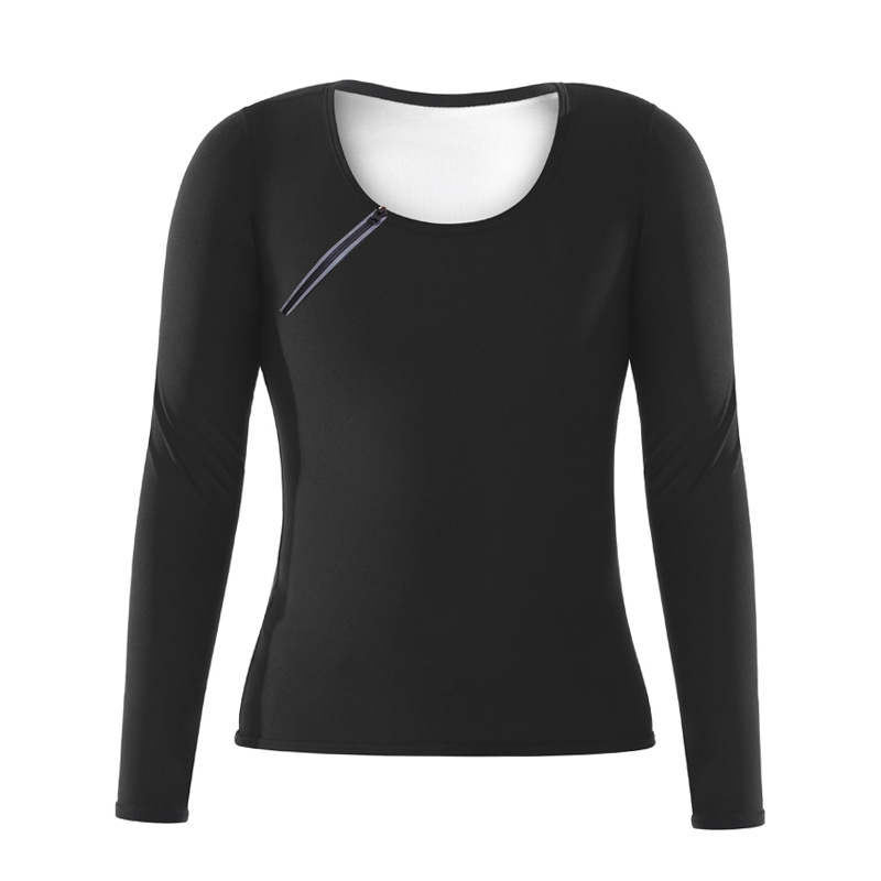 Title 7, Blusa para mujer con cremallera y manga larga, ...