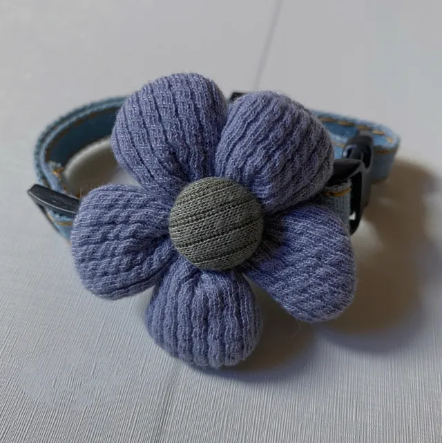 Kitten Floral Bow Tie Collar Blue - Shop at LoveMi