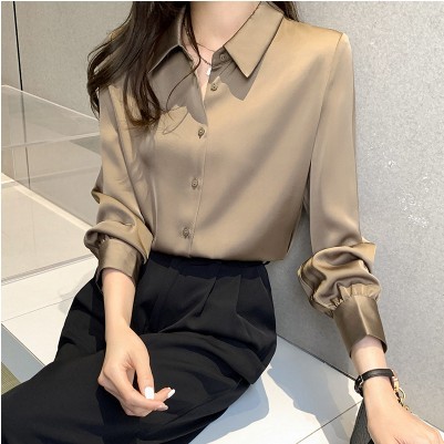 Women's New Style Acetate Satin Shirt